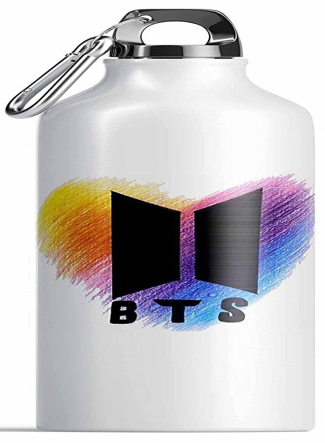 DAYS BTS Bangtan Boys with logo Printed White Aluminium Sipper Bottle 600ML for gift purpuse (A3) - Image 2